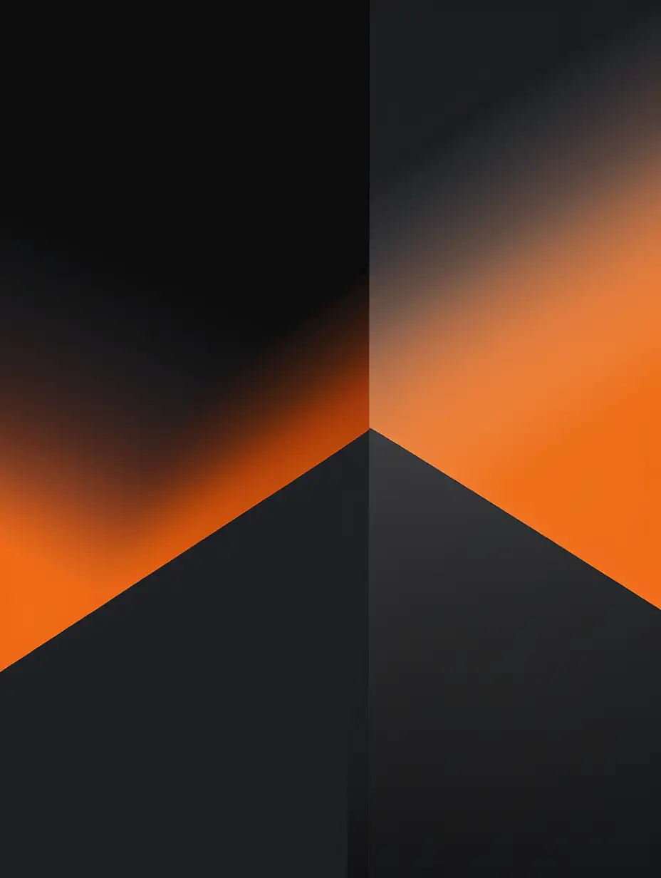 black on the top and orange at the bottom, with a blurred transition between the two colors.