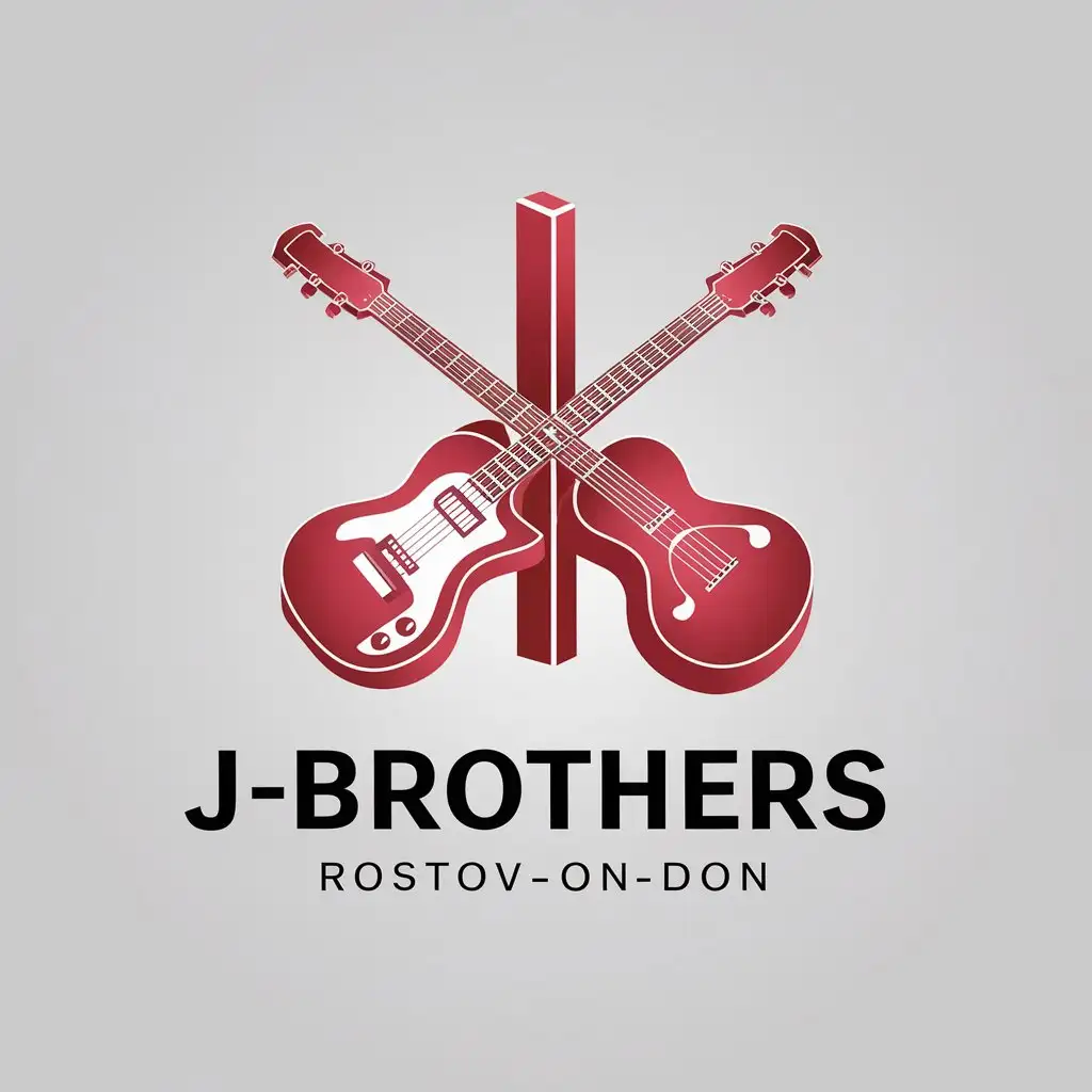 LOGO Design For JBrothers RostovonDon Musical Instruments Cross in 3D