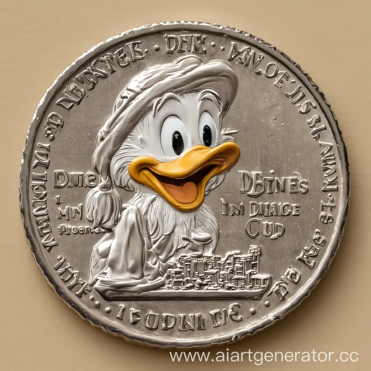 Happy-Scrooge-McDuck-Dime-Coin-Cartoon-Style