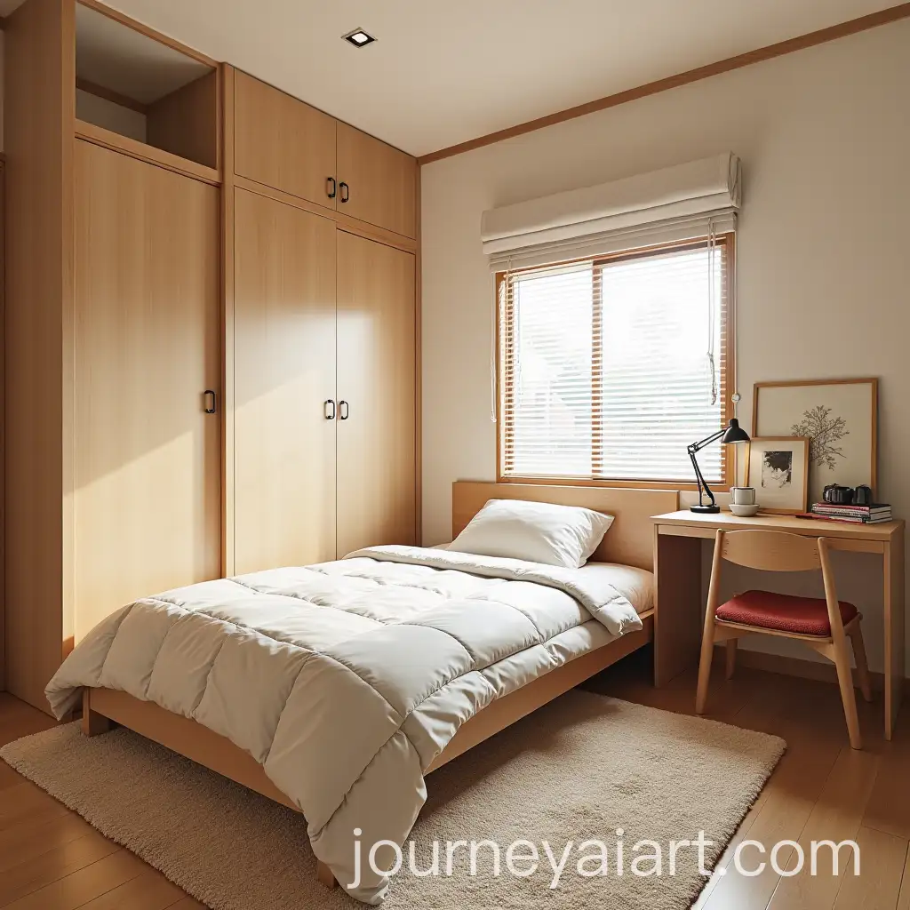 Cozy-JapaneseStyle-Teenager-Bedroom-with-Minimalist-Decor