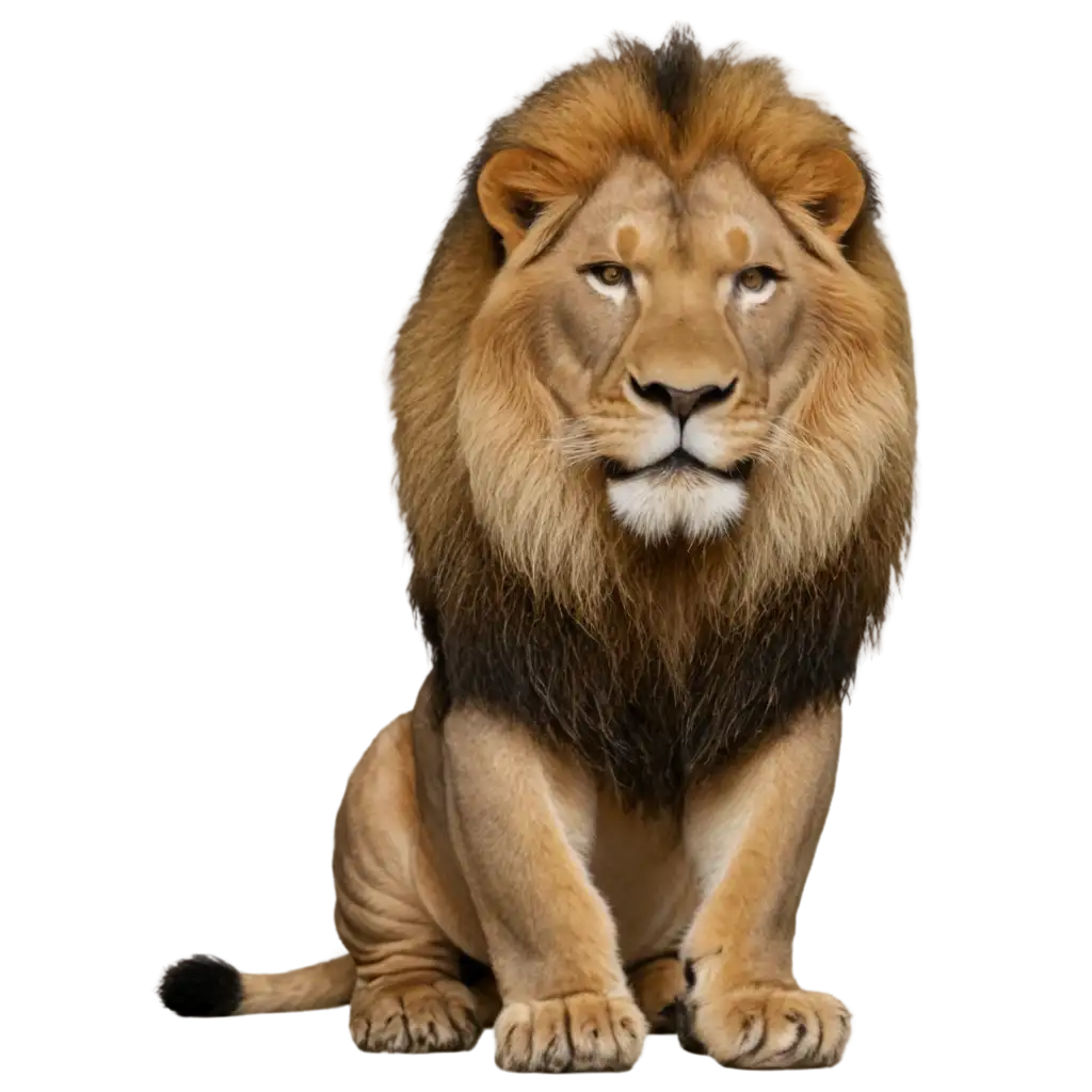 Majestic-Male-Lion-PNG-Image-Powerful-Wildlife-Illustration