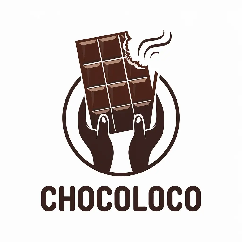 LOGO Design for ChocoLoco Chocolatethemed Vector Logo with Clear Background