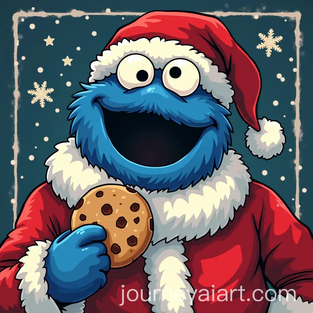 Santa-Claus-as-the-Cookie-Monster-Christmas-Design
