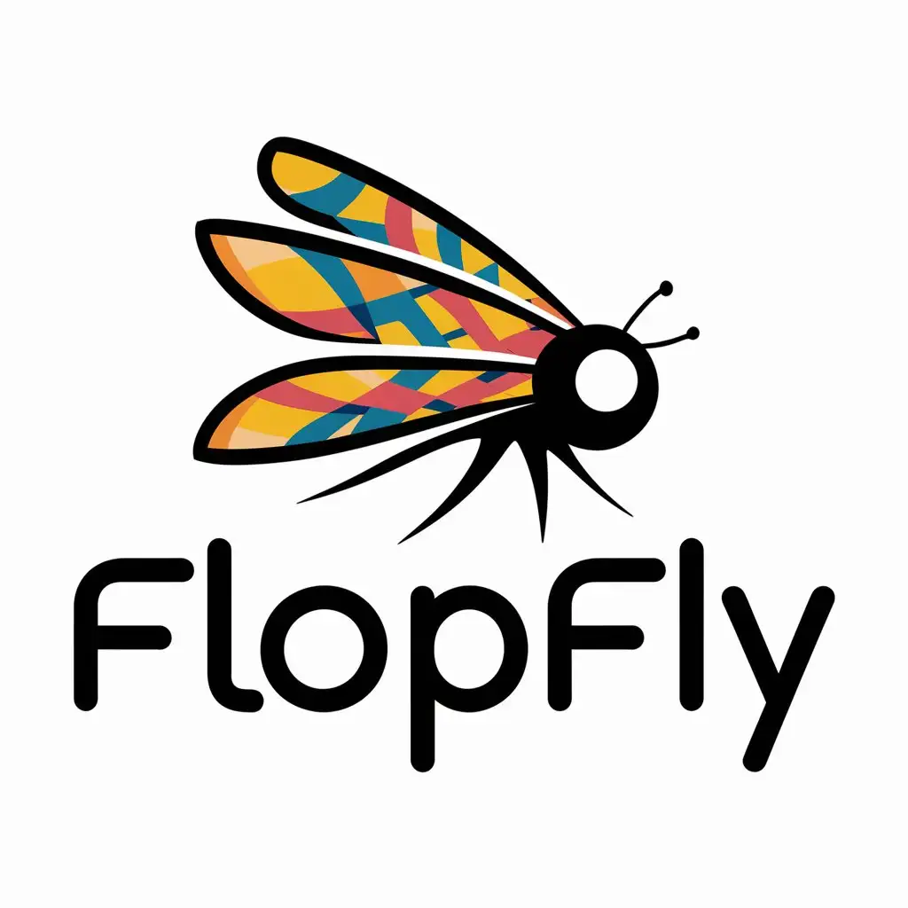 Логотип бренда с названием flopfly