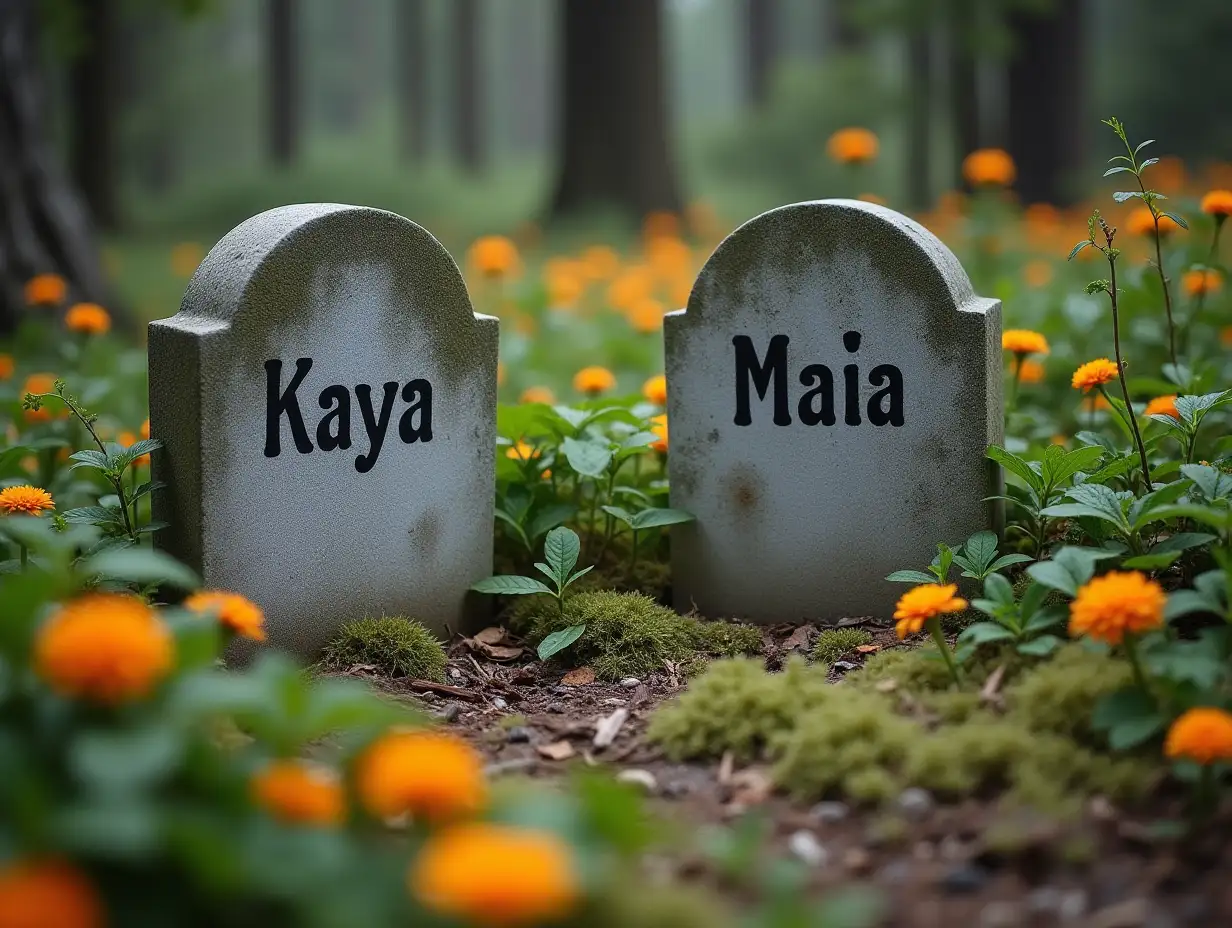 Two-Graves-in-a-Serene-Forest-Surrounded-by-Flowers