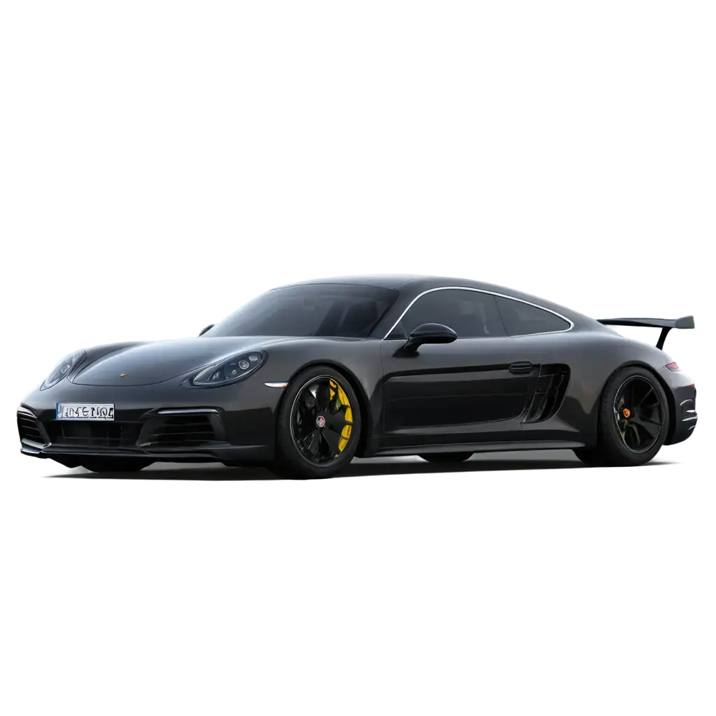 Realistic-Black-Porsche-PNG-Image-Enhance-Your-Visual-Content-with-Style