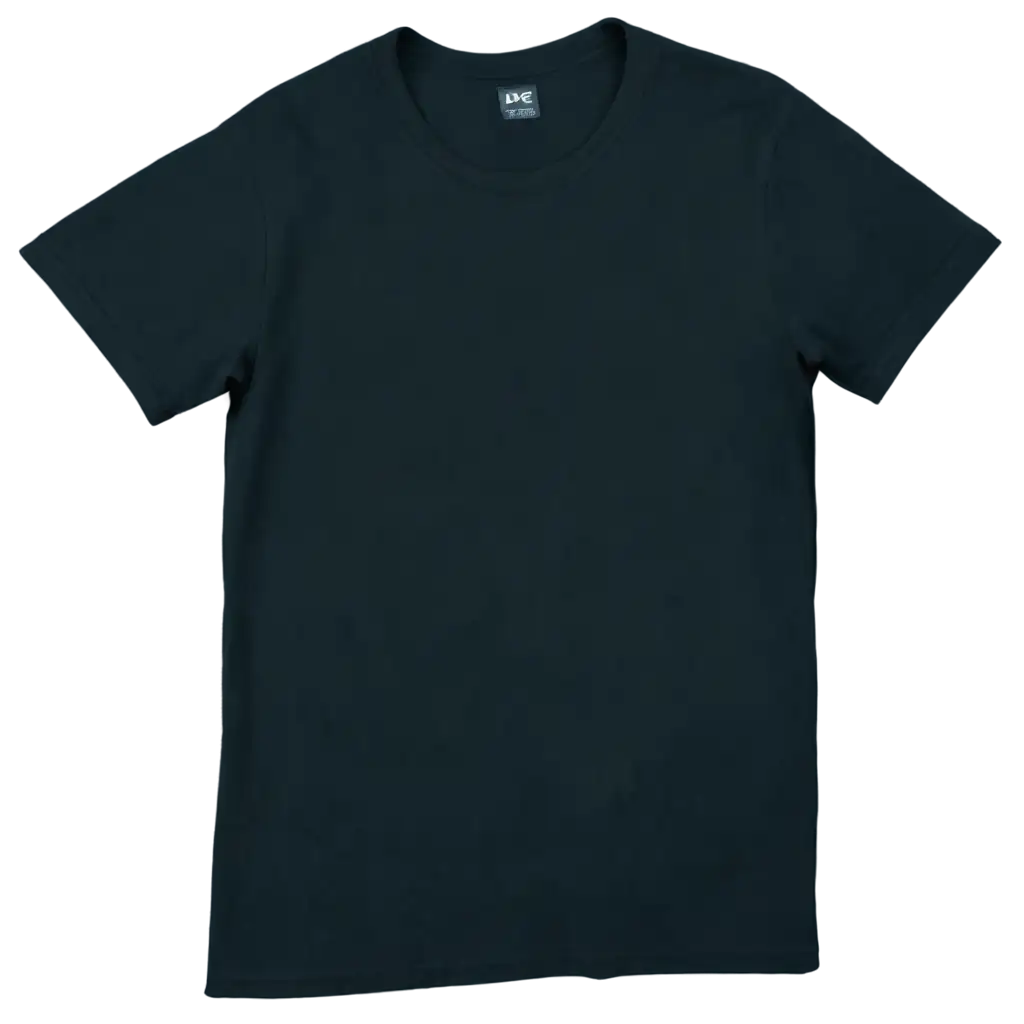 Flat-Black-Medium-TShirt-on-the-Floor-PNG-Image-for-Versatile-Digital-Use