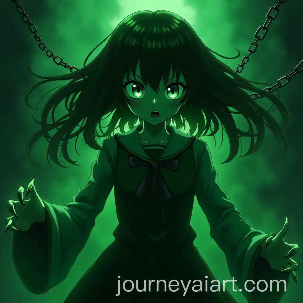 Anime-Girl-in-Rage-with-Green-Eyes-and-Claws