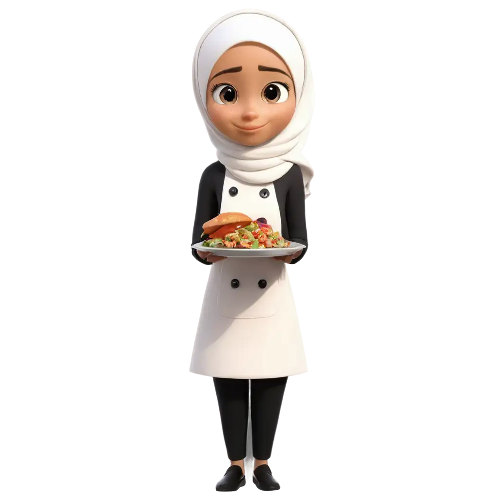 HijabWearing-Cooking-Cartoon-Character-PNG-HighQuality-Image-for-Various-Applications