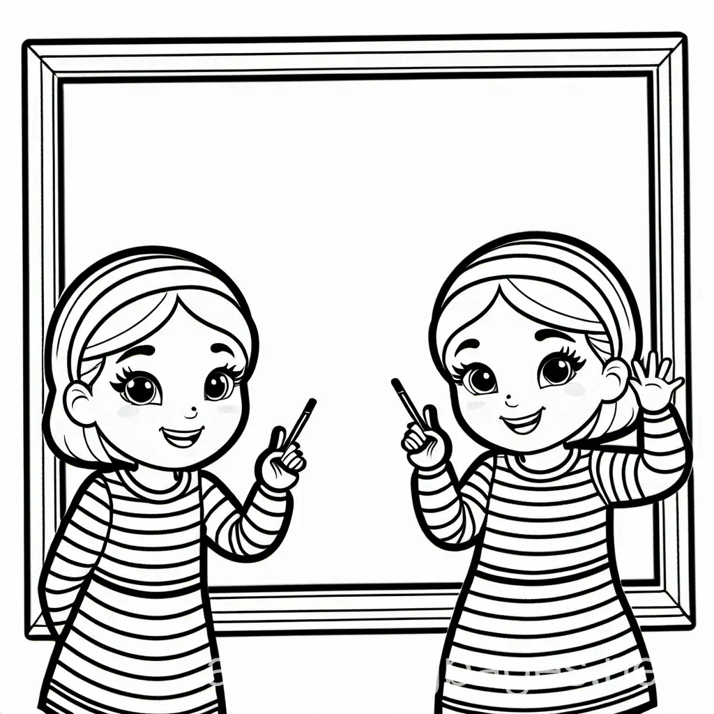 Two-Best-Friends-Coloring-Page-Black-and-White-Line-Art-for-Kids