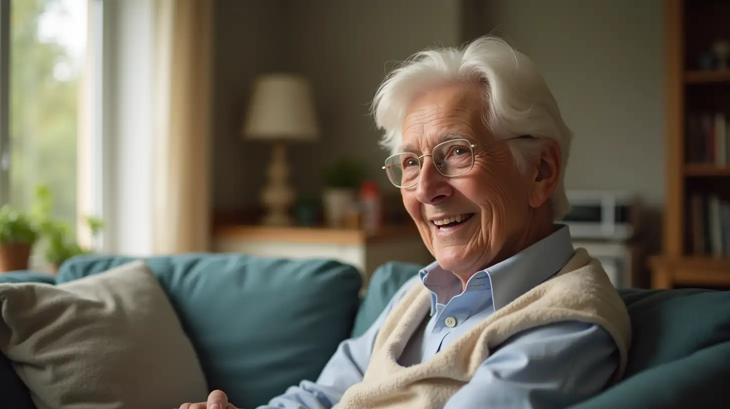 Senior Enjoying Safe and Supported Home Life