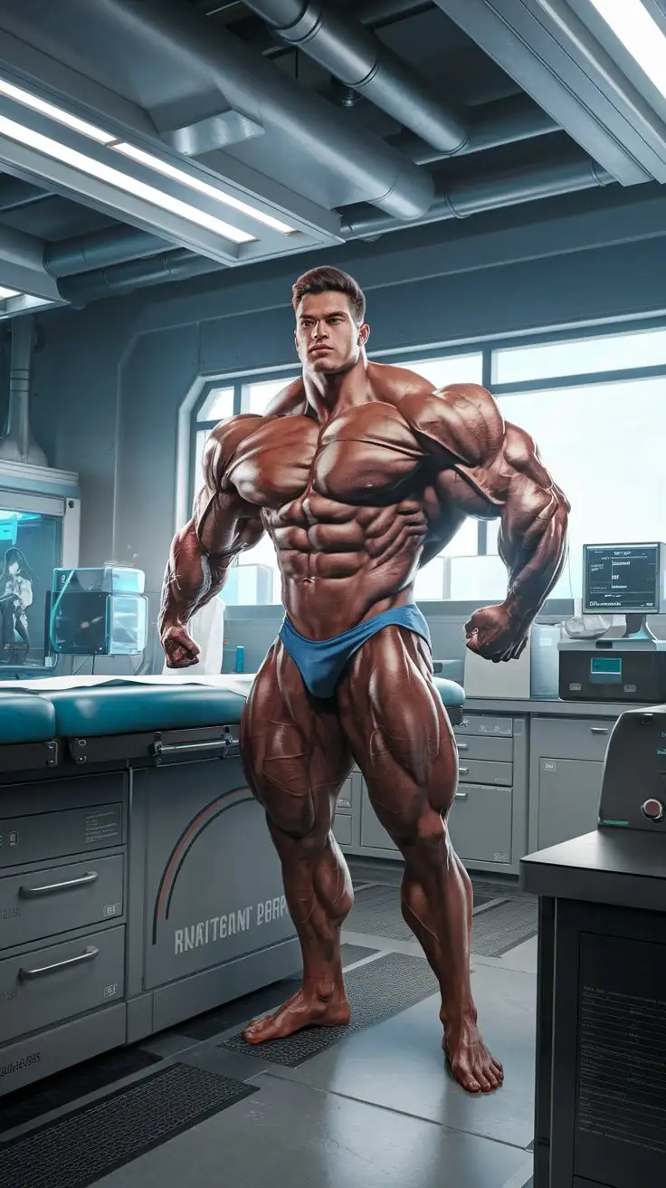 Powerfully-Muscled-Bodybuilder-with-Superpowers-in-Futuristic-Science-Lab