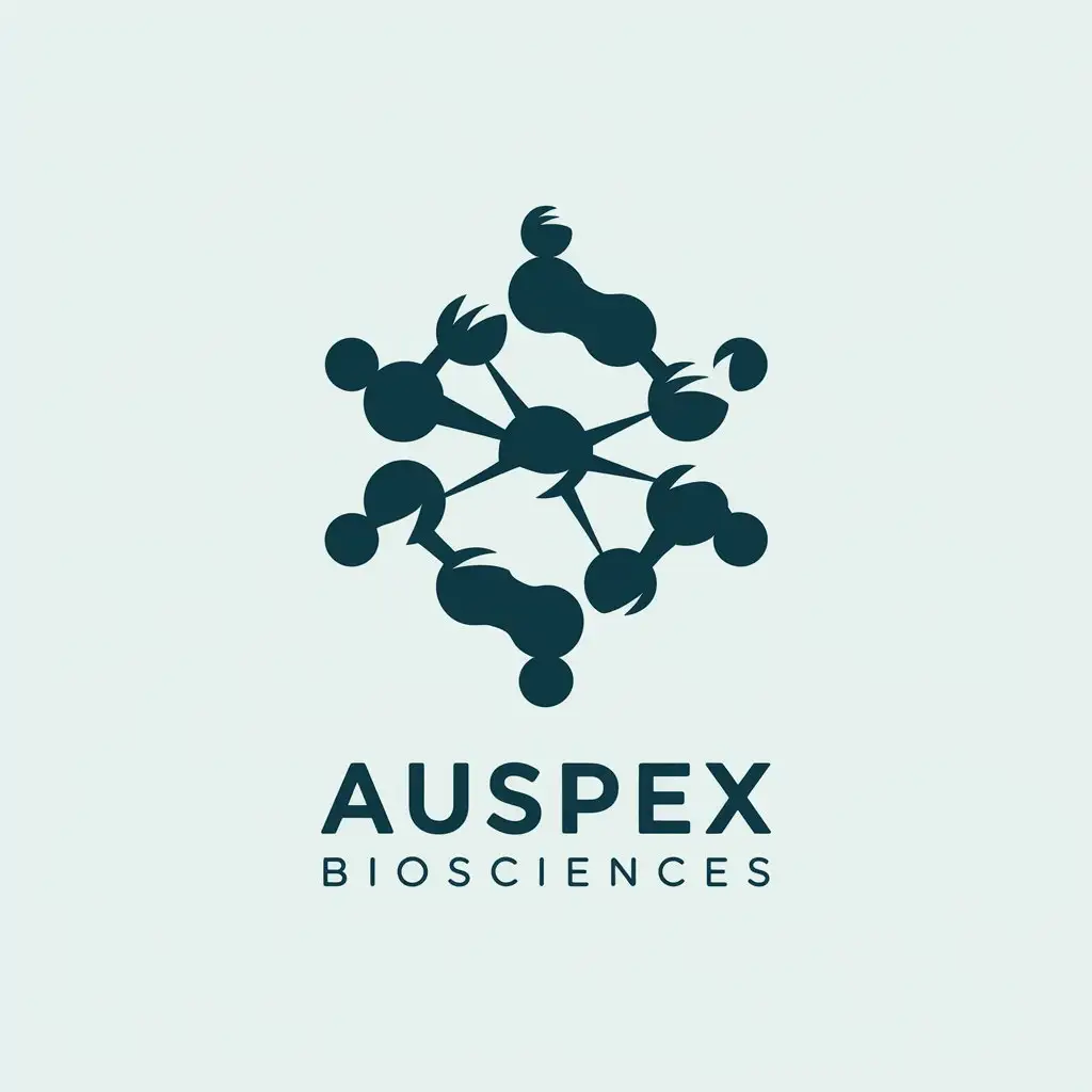 LOGO Design for Auspex Biosciences Dynamic Molecular Motion for Medical Dental Industry