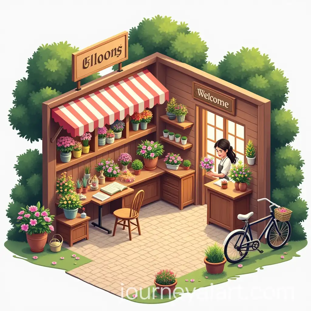 Cozy-Flower-Shop-Interior-with-Vibrant-Bouquets-and-Charming-Decor