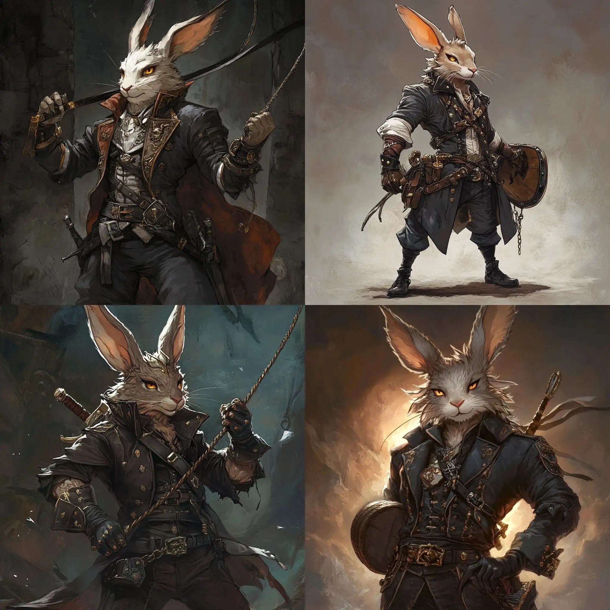 Rogue-Pirate-Rabbit-with-Whip-and-Buckler-Shield