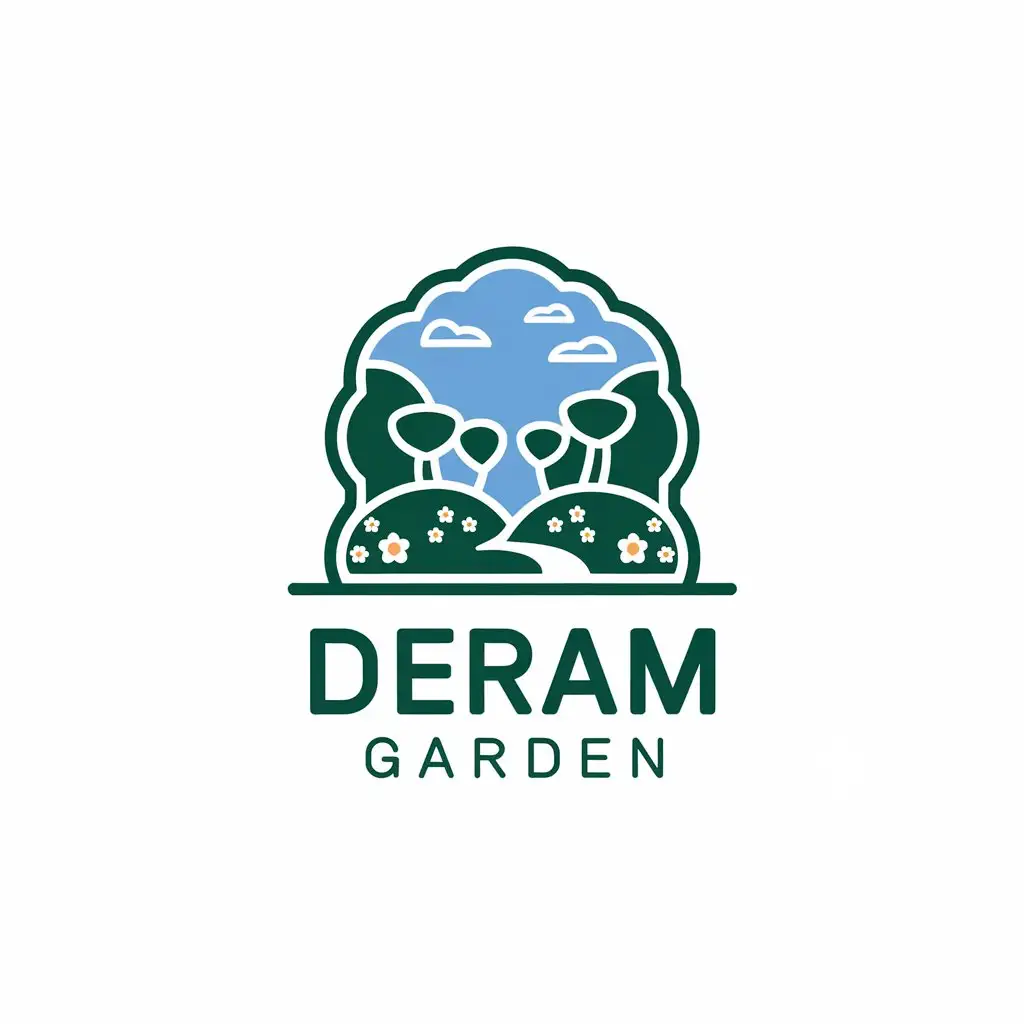 LOGO-Design-for-Dream-Garden-Dreamlike-Garden-Theme-with-Simple-and-Moderate-Style