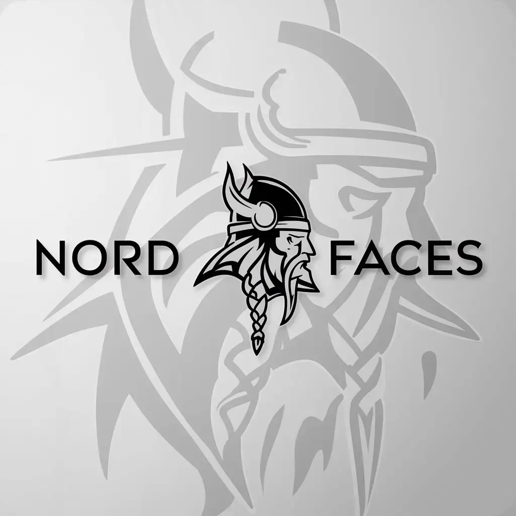 LOGO-Design-For-Nord-Faces-Viking-Symbol-in-Minimalistic-Style-on-Clear-Background