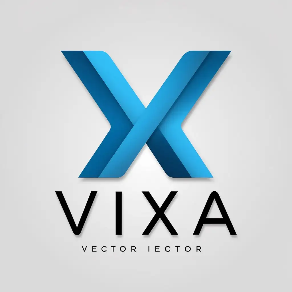 LOGO Design for Vixa Vector Logo with V and X Symbols for the Internet Industry