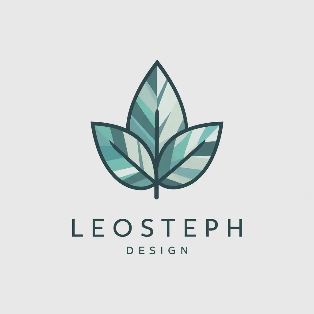 LOGO-Design-for-LeoSteph-Design-Mint-and-Moderate-with-Clear-Background