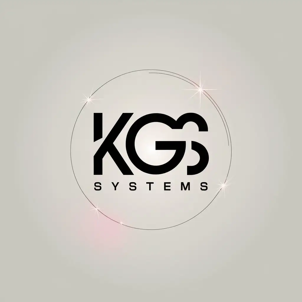 LOGO Design for KGS Systems Modern Minimalist with Sleek Professional Aesthetic for IT Startup