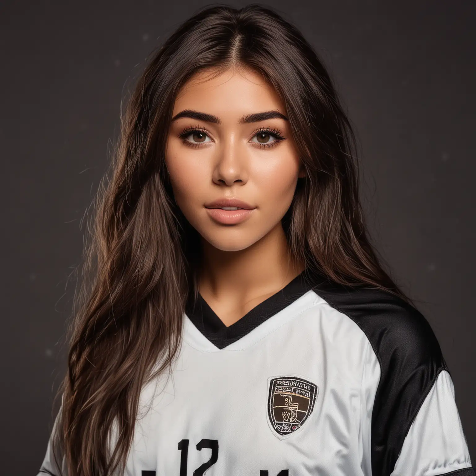 Portrait of Madison Beer Soccer Player