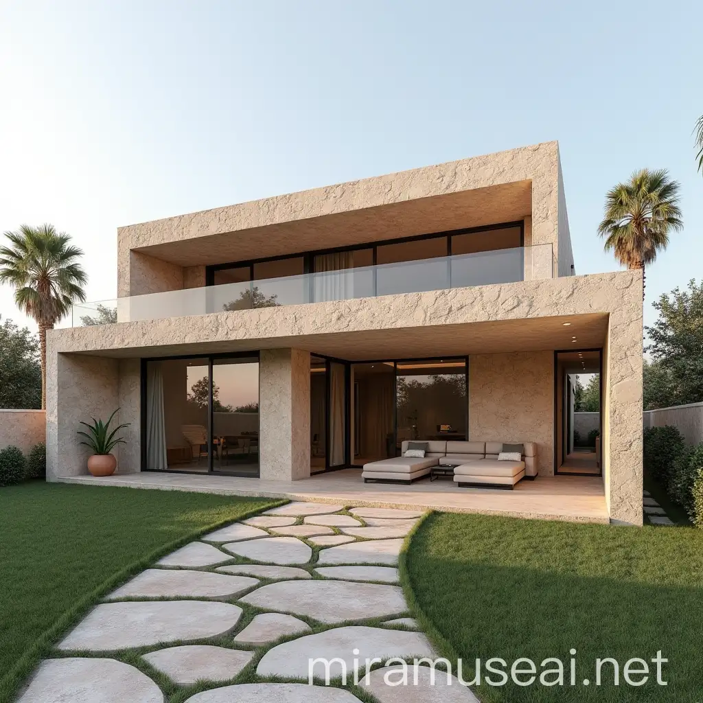 Luxury Stone Facade House in Senegal