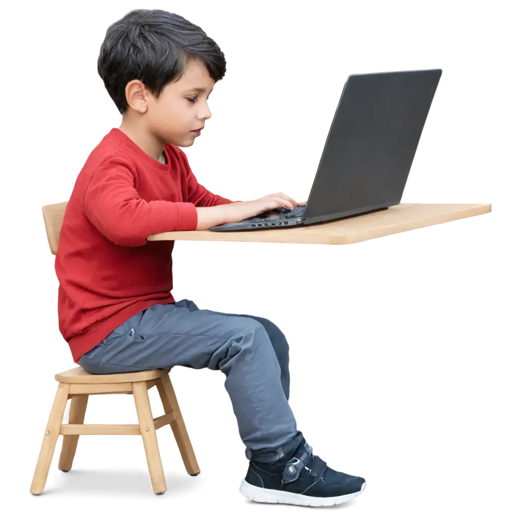 HighQuality-PNG-Image-of-a-Boy-Sitting-on-a-Table-with-Laptop-Enhance-Your-Visual-Content