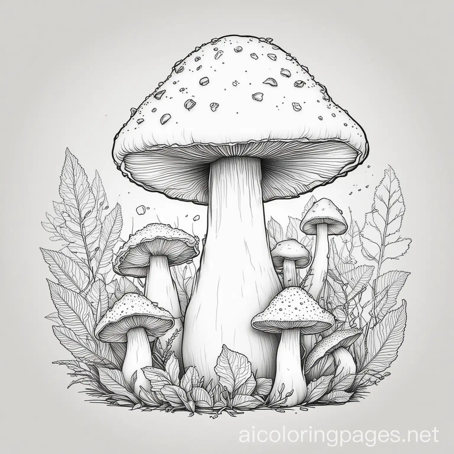 Simplicity-in-Black-and-White-Mushroom-Coloring-Page