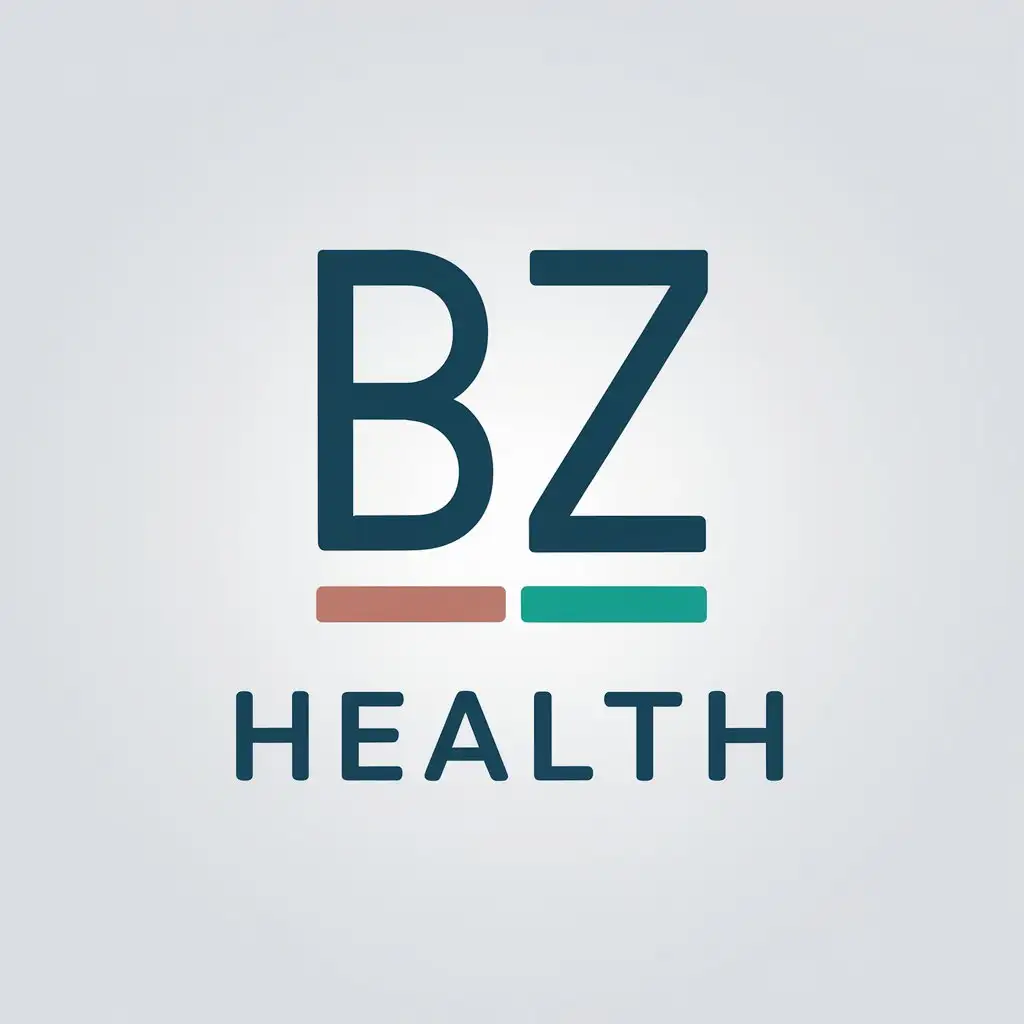 LOGO Design For BZ Health Healthy and Clear Background with Modern Touch