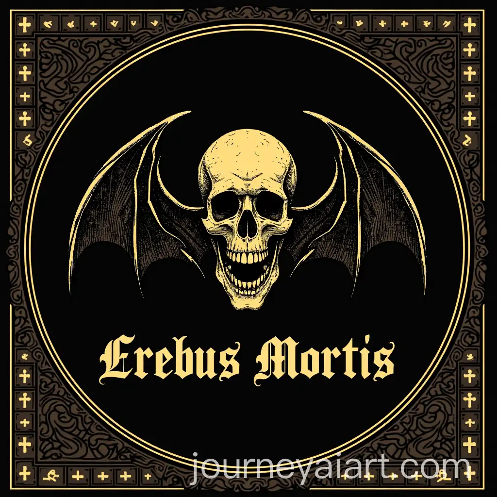 Stylized-Skull-with-Bat-Wings-and-Gothic-Erebus-Mortis-Design
