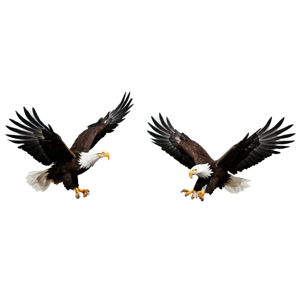 PNG-Image-of-Three-Black-Eagles-Flying-Cartoon-Enhance-Your-Design-with-Clear-and-Detailed-PNG-Format