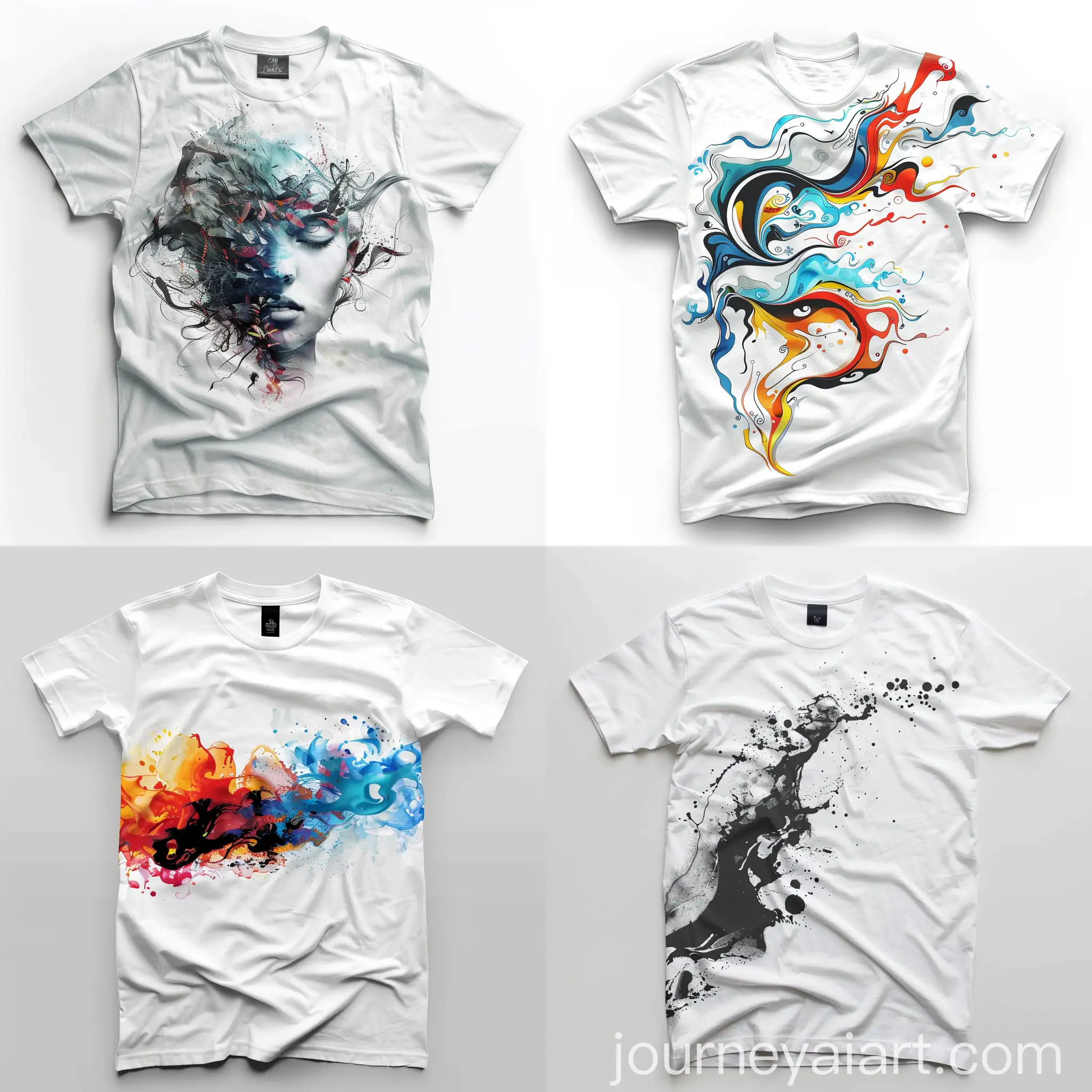 Custom-Designed-White-TShirt-with-Abstract-Patterns