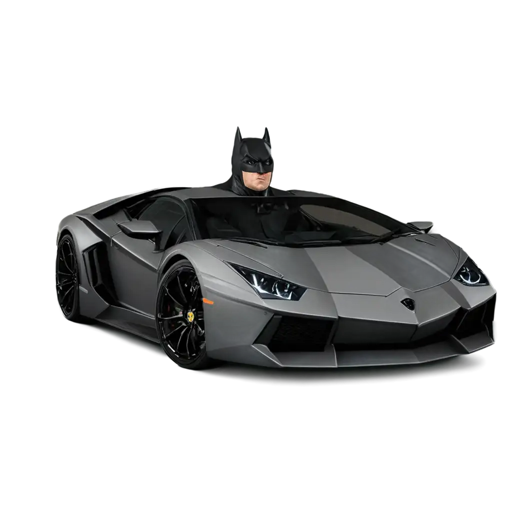 Batman riding lamborghini