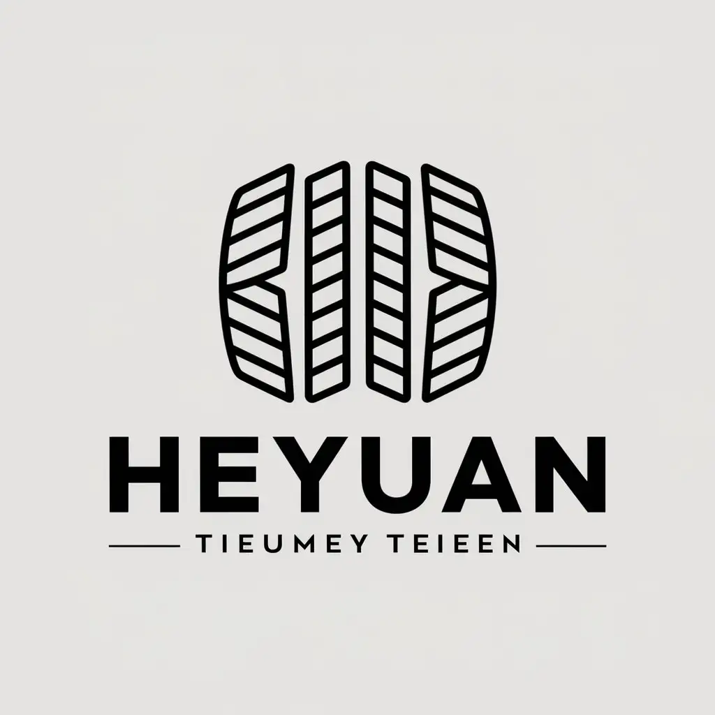 a vector logo design,with the text "heyuan", main symbol:Tread, tire, character composition,Minimalistic,be used in Others industry,clear background