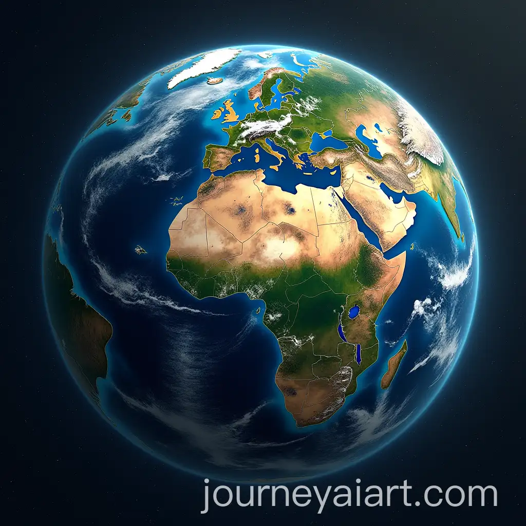 Moon-and-Earth-in-Space-View