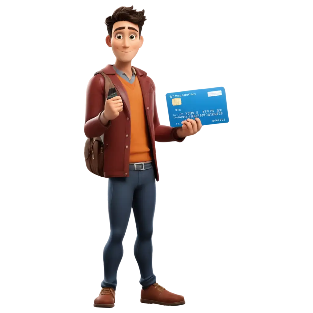 Animated-Male-Character-Holding-National-and-Bank-Cards-PNG-Format-for-Enhanced-Clarity