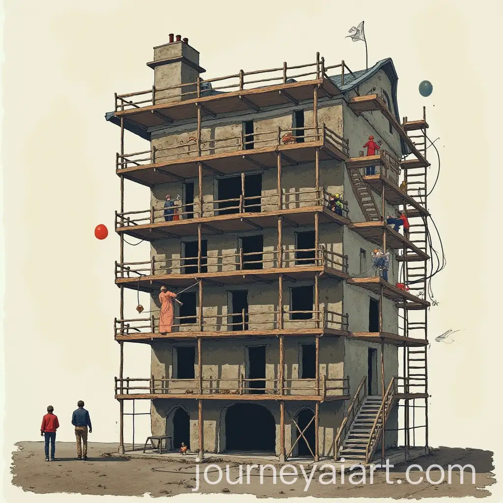 Abstract-Architectural-Collage-with-Scaffold-Person-and-Memory-Imagery