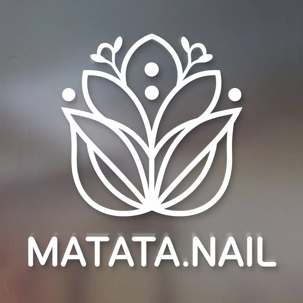 a vector logo design,with the text "Matata.Nail", main symbol:nail art,Minimalistic,be used in Beauty Spa industry,clear background