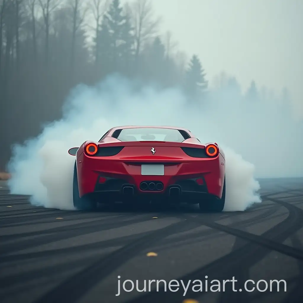 Drifting-Ferrari-in-Foggy-Venom-Drift-Scene