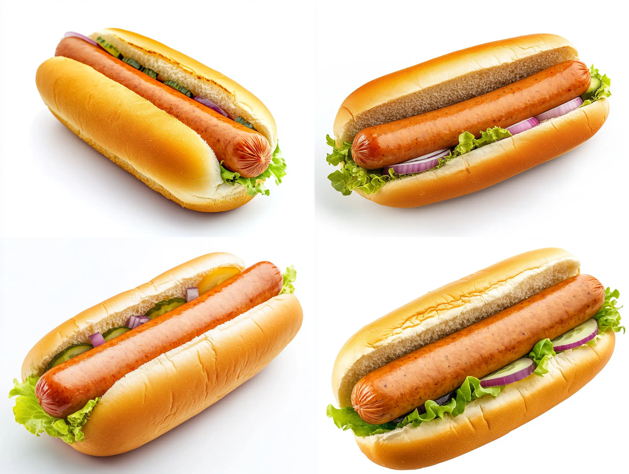 Delicious-Hot-Dog-with-Fresh-Vegetables-on-White-Background