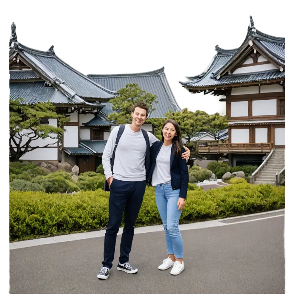 HighQuality-PNG-Image-Foreign-Couple-Happy-at-Iconic-Osaka-Tourist-Spot