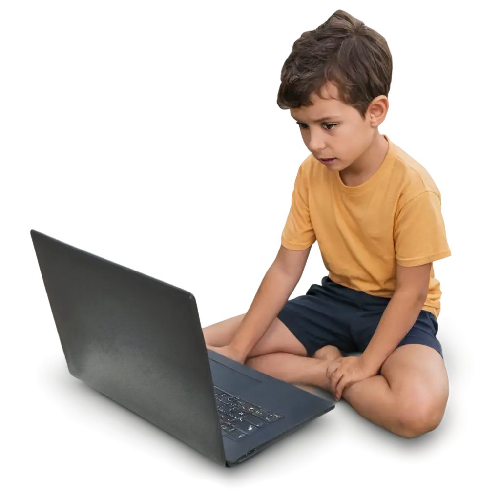 Boy-Watching-Laptop-HighQuality-PNG-for-Diverse-Applications