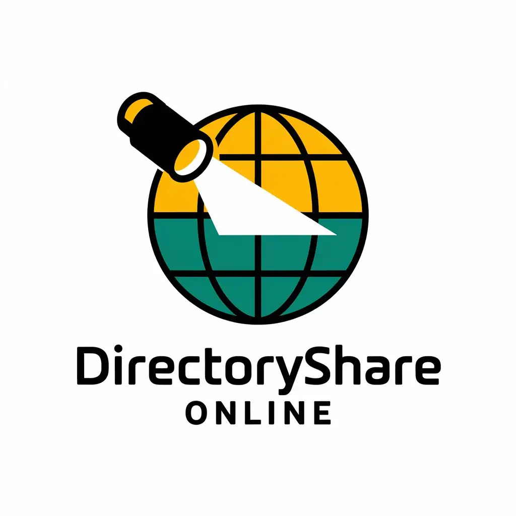 LOGO Design for DirectoryShare Online Vector Logo with SEO Symbol for Internet Industry