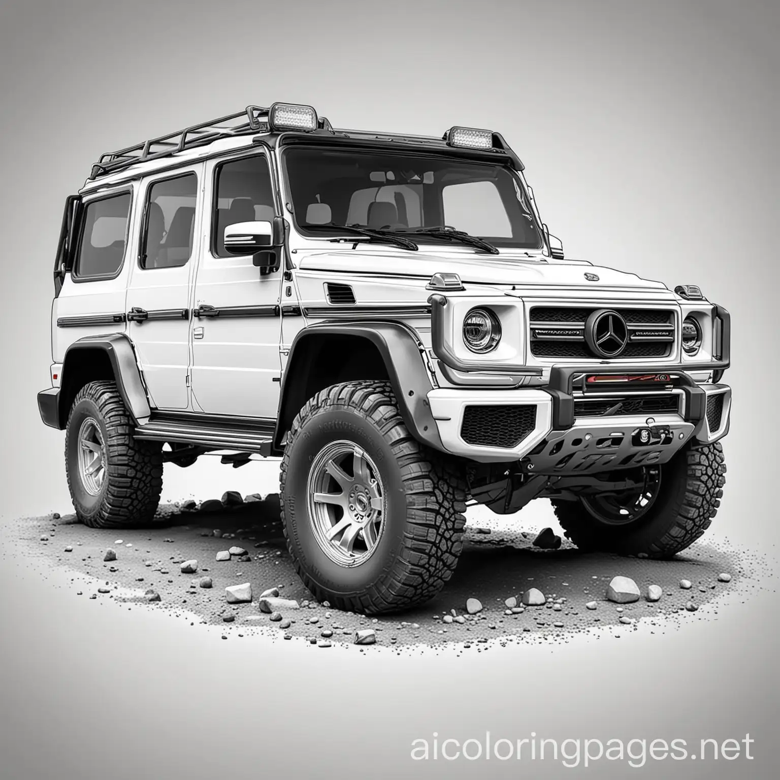 Highly-OffRoading-Modified-GWagon-Coloring-Page