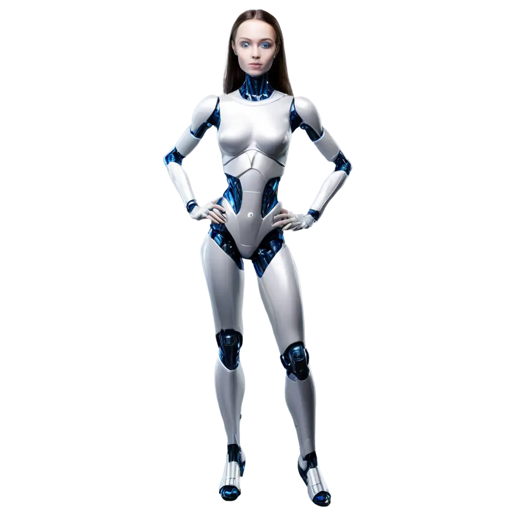 Sleek-Silver-Female-Robot-PNG-Image-Advanced-Technology-with-Humanlike-Design