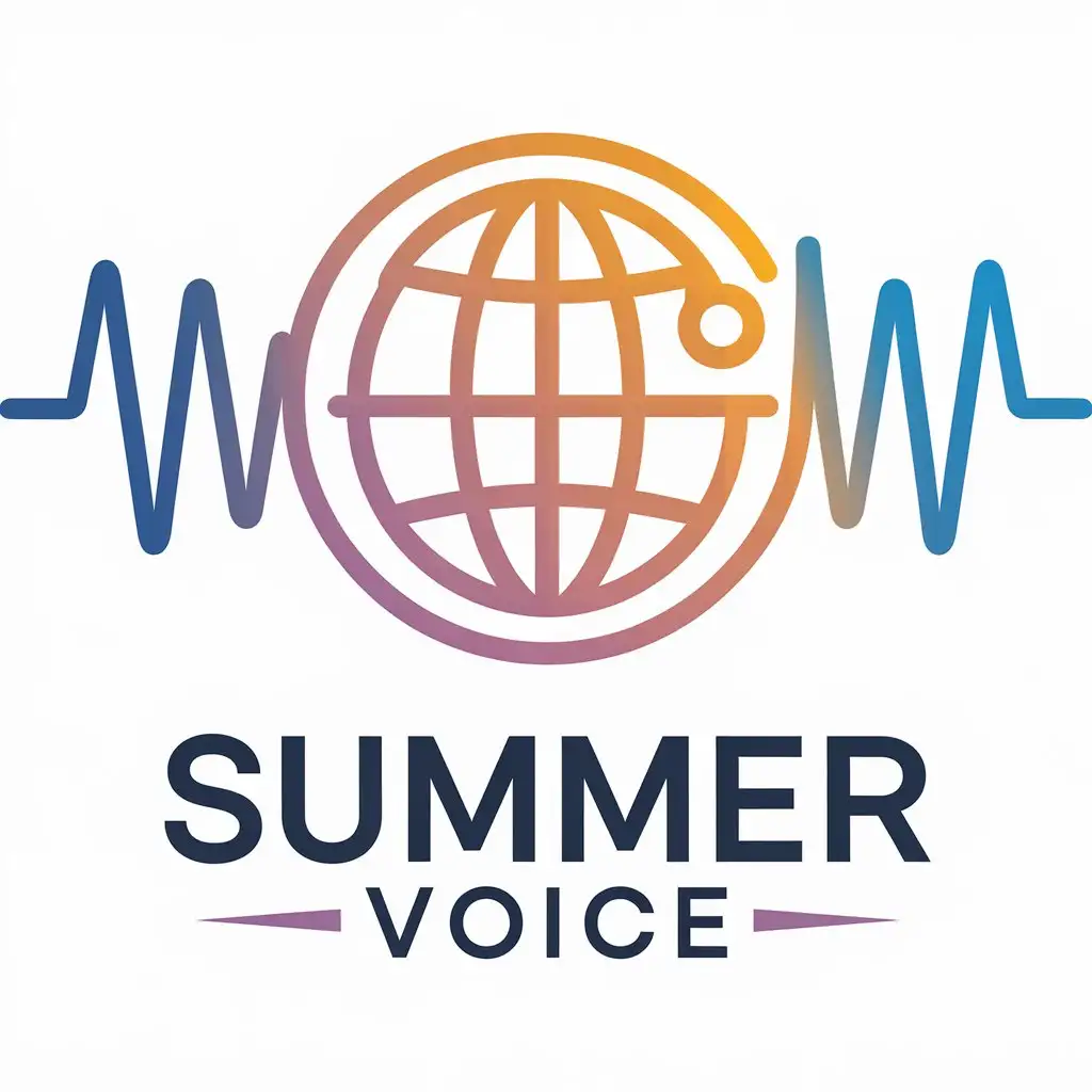 LOGO Design For Summer Voice World Symbol in Vector Format for Technology Industry