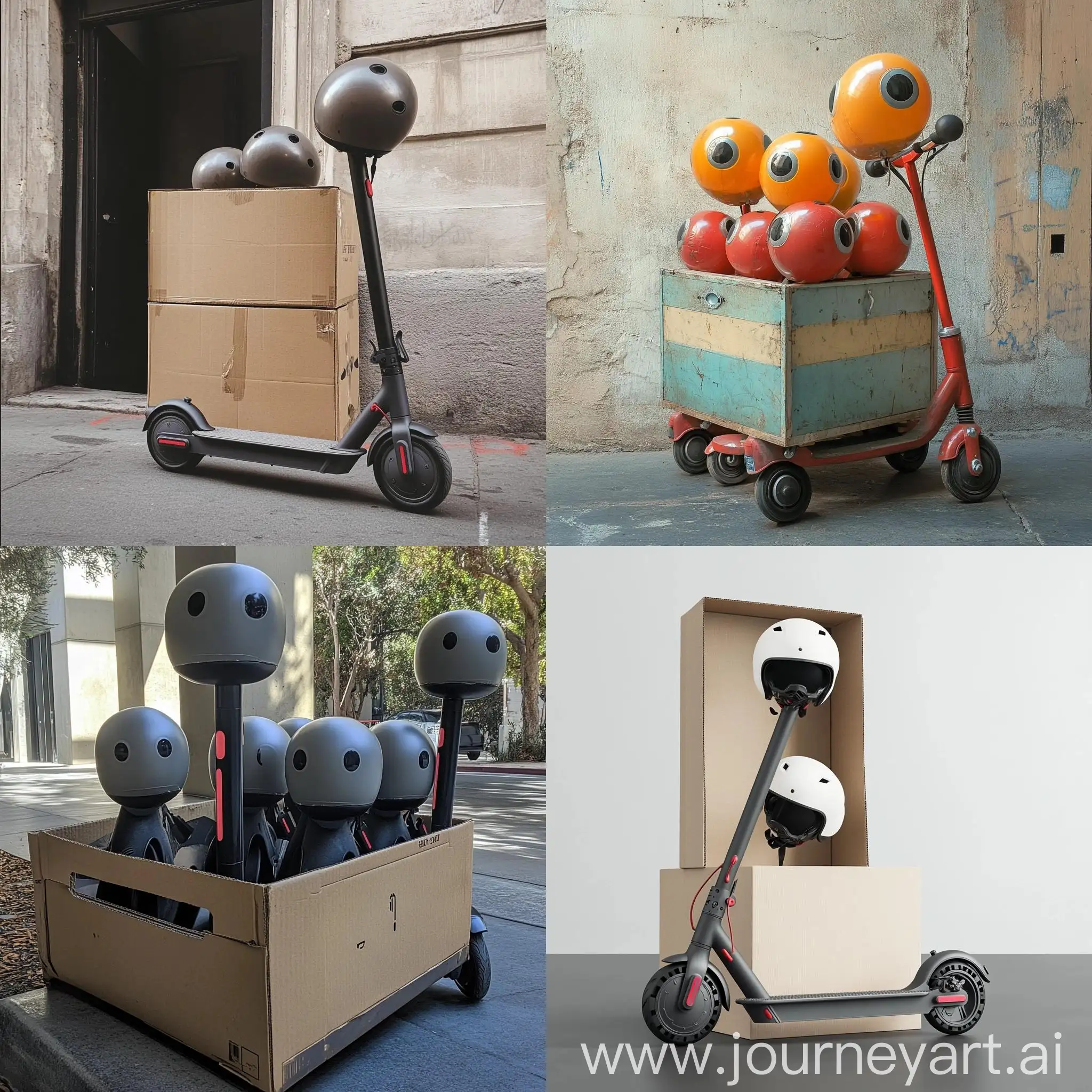 Electric-Scooter-with-Inflatable-Helmet-Box