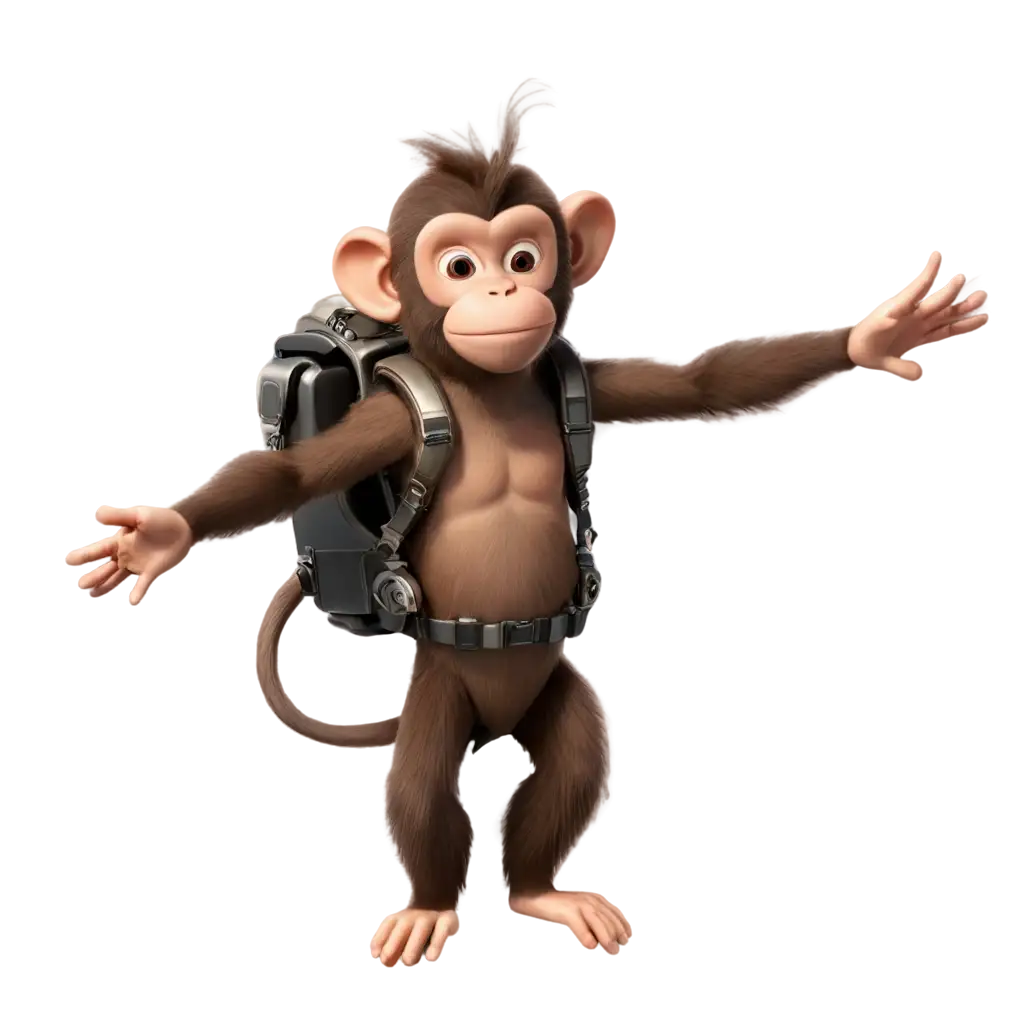 Monkey-with-Jetpack-PNG-Image-Enhancing-Online-Presence-with-Creative-Visuals