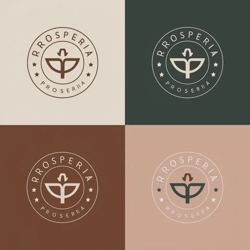 LOGO Design For ProSperia Vector Design with Clear Background and Versatile Color Variations