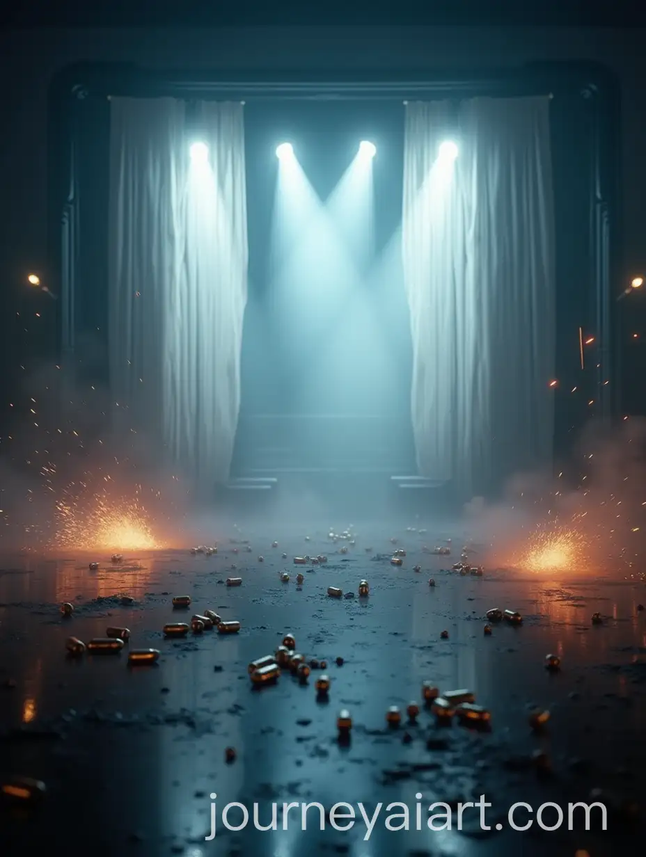 Cinematic-Industrial-Room-with-Bullet-Casings-and-Dynamic-Lighting
